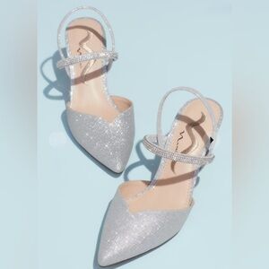 Elegant Silver Women's Shoes